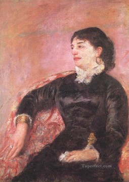 イタリア人女性の母親の肖像 メアリー・カサット Oil Paintings